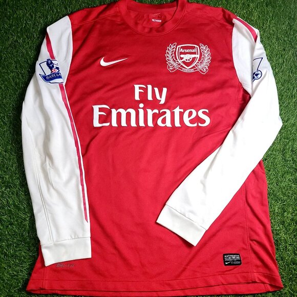 Henry Arsenal 2011 2012 Long Sleeve Soccer Jersey Shirt L SKU# 423981-620 - Picture 3 of 9